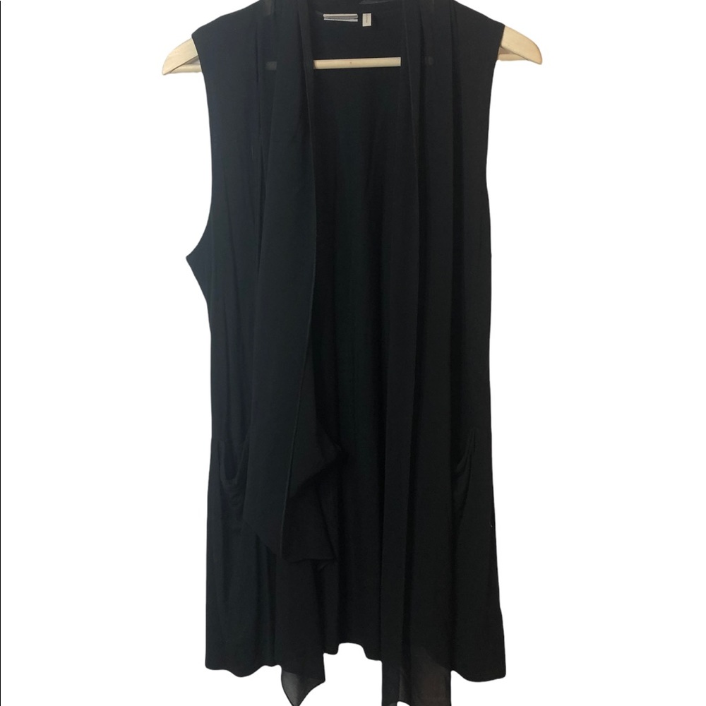 Logo by Lori Goldstein Black Drape Cardigan M